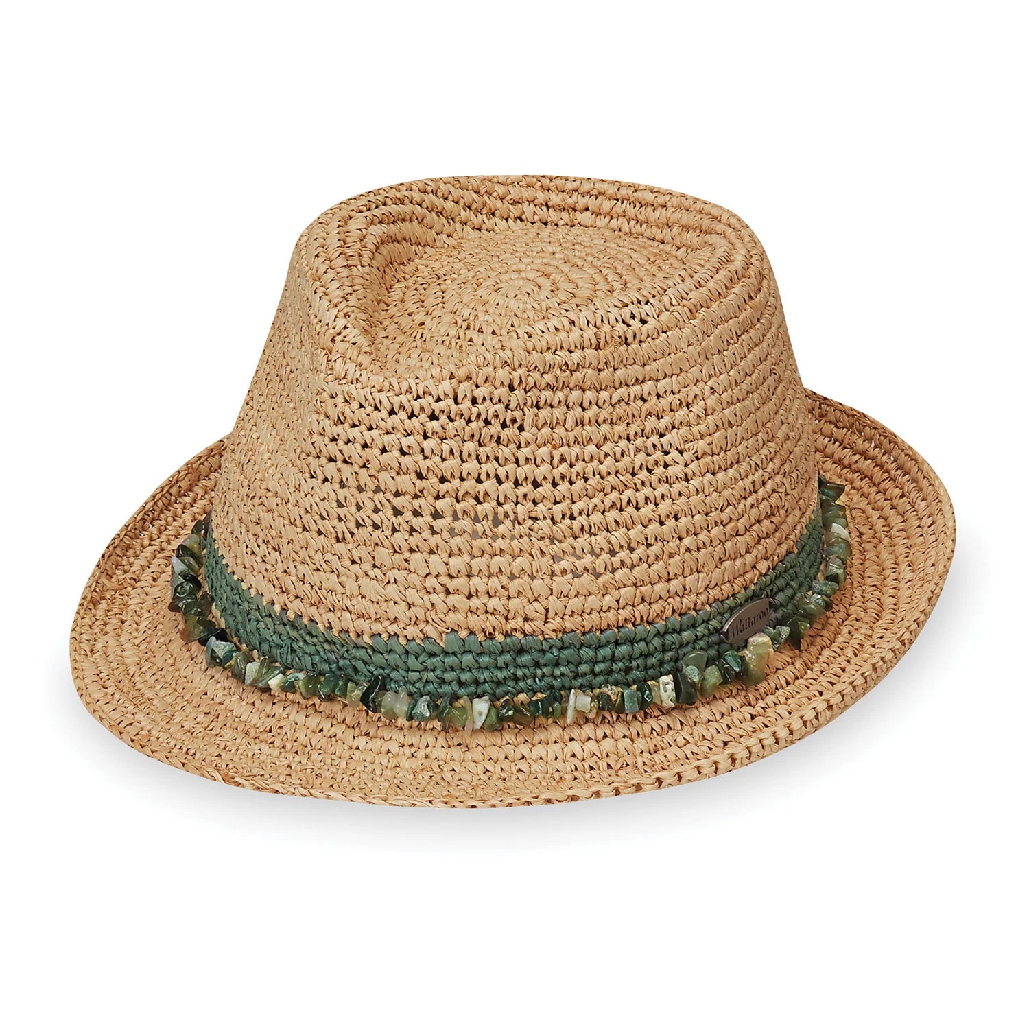 A marriage of tropical materials with urban style, the Tahiti short brim sun hat can be worn anywhere your travels take you.