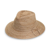 Beige hat on a white background