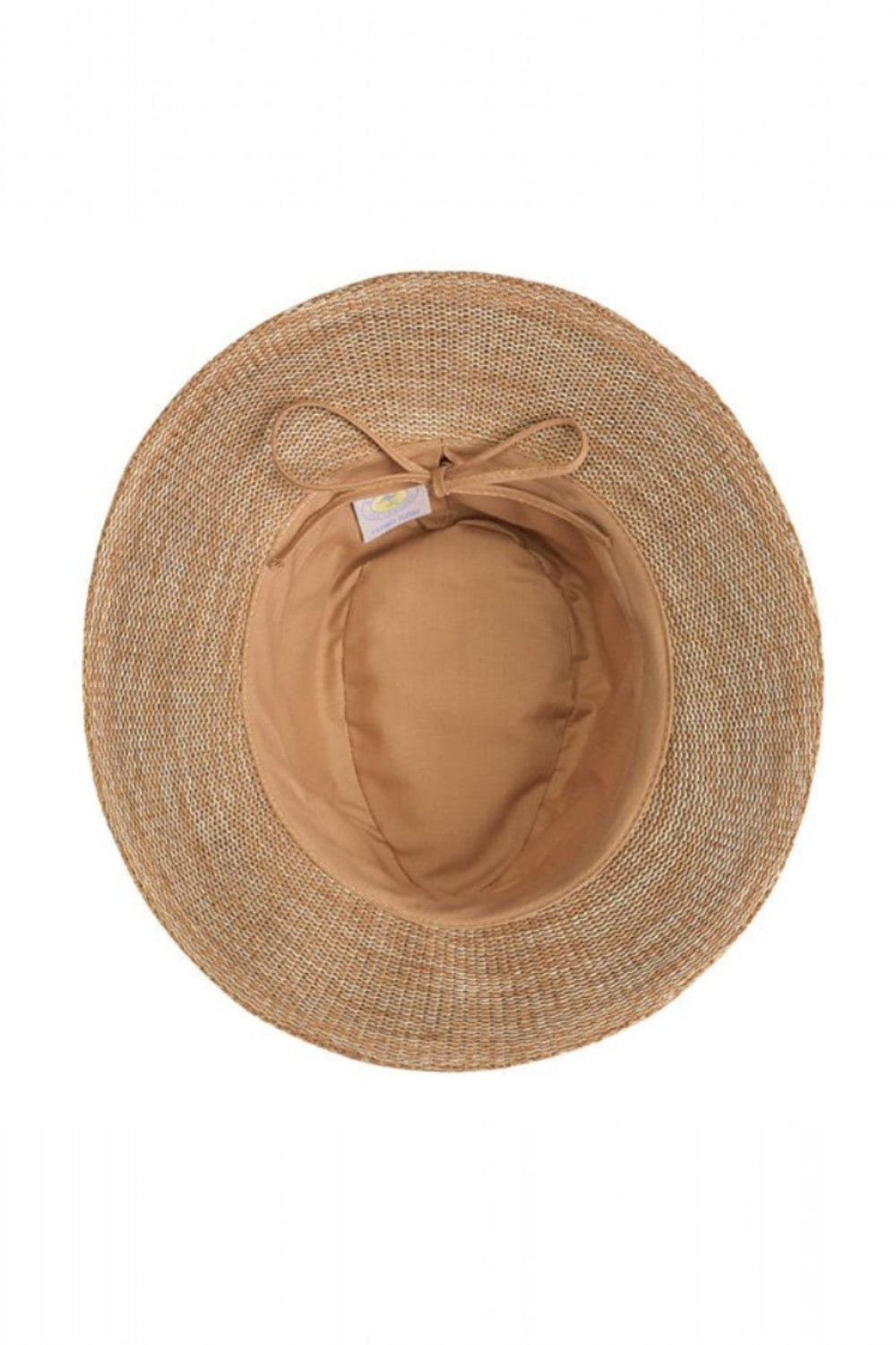 Beige hat on a white background