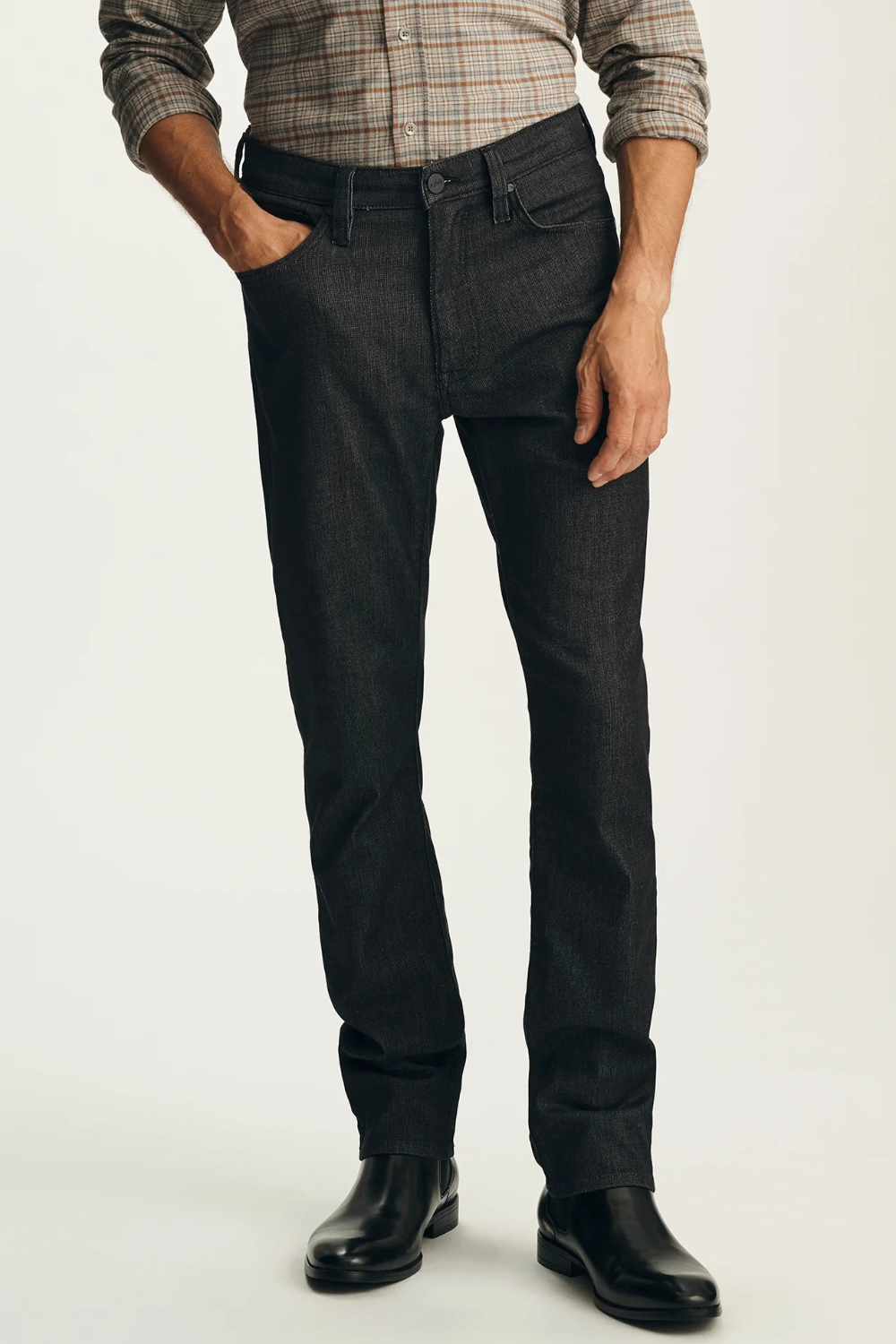 Broderick's Clothing Co. 34 Heritage Courage black straight leg jeans with Thermocool moisture-wicking technology