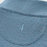 Broderick's Clothing Co. Johnnie-O Sully blue cotton-blend quarter-zip pullover with embroidered logo detail