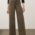 Broderick's Clothing Co. FDJ Olivia wide leg pants in olive euro twill cotton with pintuck detailing