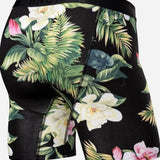 Broderick's Clothing Co. BN3TH Classic Icon boxer brief in black with a tropical floral print and supportive waistband