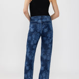 Broderick's Clothing Co. Avery relaxed straight leg jeans in blue floral print with a high rise fit