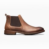 Broderick's Clothing Co. Florsheim Lodge brown leather Chelsea boot with side gore panels and cushioned footbed.