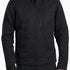 Broderick's Clothing Co. KÜHL BURR insulated black cotton jacket with berber collar and zippered chest pocket.