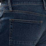 Broderick's Clothing Co. Silver Jeans Co. Machray straight leg jeans in dark blue denim with contrast stitching