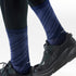 Broderick's Clothing Co. Smartwool men's navy blue crew running socks with diagonal pattern worn with black sneakers