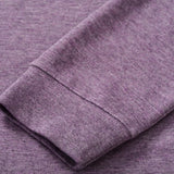 Broderick's Clothing Co. Johnnie-O Sully purple heathered cotton-blend pullover sleeve cuff detail