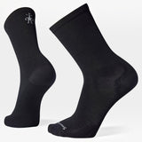 Broderick's Clothing Co. Smartwool black Merino wool crew socks with a small logo detail on the ankle
