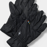 Broderick's Clothing Co. Smartwool Smartloft black insulated winter gloves with touchscreen-compatible thumbs.