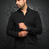 Au Noir ALEXANDER SLD Black Long Sleeve Shirt