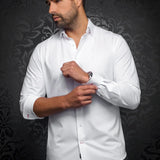 Au Noir ALEXANDER SLD White Long Sleeve Shirt