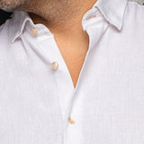 Au Noir GERE Woven Linen Long Sleeve Shirt