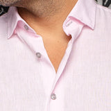 Au Noir HUMPHREY Woven Linen Long Sleeve Shirt