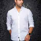 Au Noir HUMPHREY Woven Linen Long Sleeve Shirt