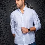 Au Noir MENDOELSOHN Woven Linen Long Sleeve Shirt