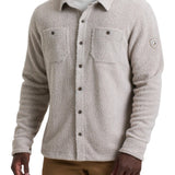 Positioned between a shirt-jac and a fleece, the NOMAD Fleece Overshirt delivers the best of both worlds. Cozy, high-pile stretch fleece combines with our soft knit jersey interior for a classic button-up silhouette ideal for any casual occasion. Worn alone or layered, the NOMAD knows no bounds.