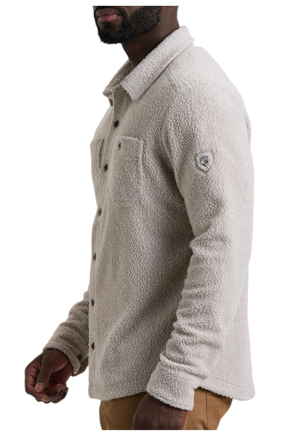 Positioned between a shirt-jac and a fleece, the NOMAD Fleece Overshirt delivers the best of both worlds. Cozy, high-pile stretch fleece combines with our soft knit jersey interior for a classic button-up silhouette ideal for any casual occasion. Worn alone or layered, the NOMAD knows no bounds.