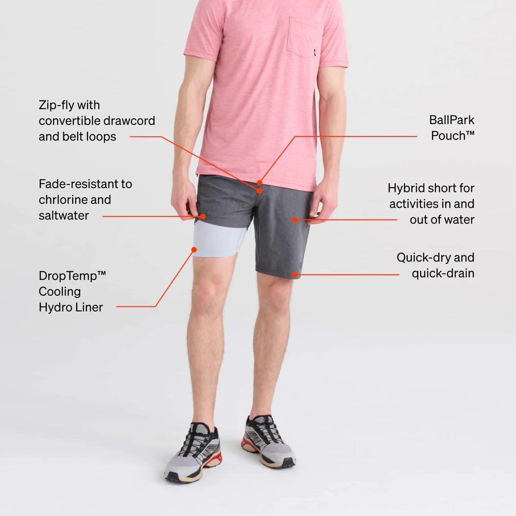 HOW IT FITS * These 2N1 performance shorts combine a slim fit liner with a standard fit shell. Enjoy unrestricted movement in this versatile style. MADE FOR * Working out to hanging out. With Sport 2 Life's integrated Sport Mesh liner and built-in BallPark Pouch, experience increased breathability and support.