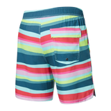 These 2N1 swim shorts combine a Slim Fit liner with an elastic-waist shell. The integrated liner is form-fitting through the butt and thighs. 