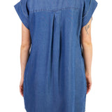 Silver Jeans Co. Dolman Short Sleeve Shirt Dress