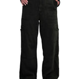 • High waisted wide leg pull-on cargo pants with front pockets. • This Ashley style will be your most comfortable pair of pants! • Loose fit yet flattering and very easy to match with any top – you will want to get it in     every colour! • Two flat pockets and two cargo pockets. • The high quality lyocell fabric brings ultimate softness and comfort.