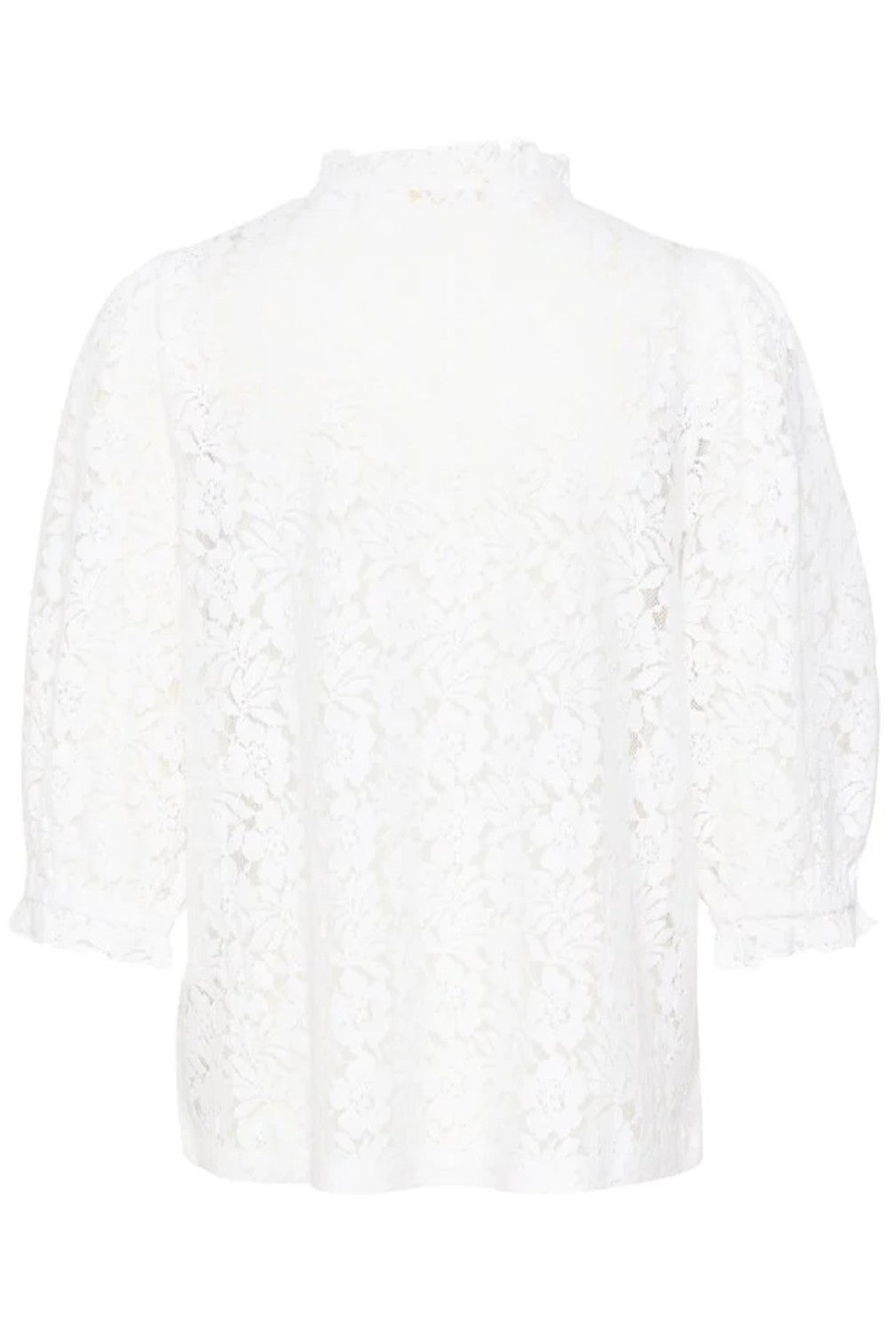 This stylish knitted blouse features an A-shape fit and hip-length cut, perfect for a chic, casual look. The short sleeves extend below the elbow, adding a unique touch to its design. Pair with fitted jeans or a flowing skirt for a complete outfit.