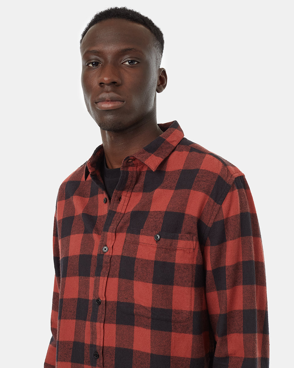 Made from an insulating blend of kapok and organic cotton, this shirt's footprint is only a fraction of what you'd find in an average plaid button up. 