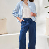 Tribal Audrey Wide Crop Jogger