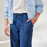 Tribal Audrey Wide Crop Jogger