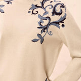 Tribal Double Knit Funnel Neck Sweater