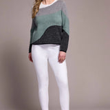 Tribal Crew Neck Jacquard Sweater