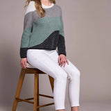 Tribal Crew Neck Jacquard Sweater