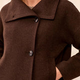 Tribal Lofty Chic Funnel Neck Jacket