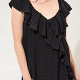 Experience versatility with our maxi dress designed to be worn two ways—on or off the shoulder. An elegant silhouette, fluid drape, and ruffle detail make this a standout for any occasion, while breathable viscose fabric ensures all-day comfort and effortless polish.