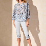 Tribal Flowy Dolman Sleeve Blouse