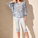 Tribal Flowy Dolman Sleeve Blouse
