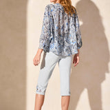Tribal Flowy Dolman Sleeve Blouse