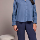Tribal Blouse w/ Applique Detail