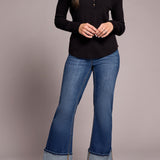 Tribal Henley Top w/ Buttons