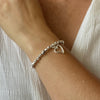 Suzie Blue Charm Nugget Bracelet in Silver Plate (3 Choices)