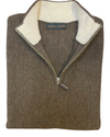 Jonathon MacIntosh 1/4 Zip Alpaca Sweater - Chocolate