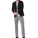 Our twill blended fabric has a supremely soft, velvety feel. This mid-rise pant has a slightly tapered leg for a contemporary straight fit.