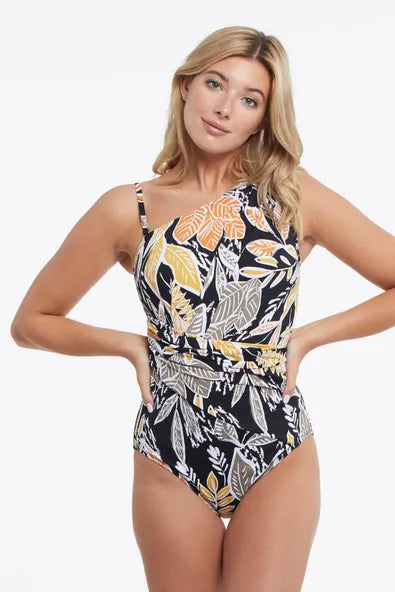 Tribal One Shoulder One Piece Swimsuit – Broderick's Clothing Co.
