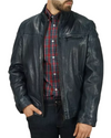 Milestone "Scott" Black Leather Jacket.
