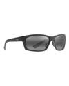 Maui Jim Grey Kanaio Coast Matte Matte Black Polarized Sunglasses