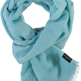FRAAS Tonal Grid Solid Woven Scarf Wrap.