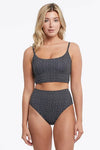 Tribal Reversible Bikini w/ High Waisted Bottom