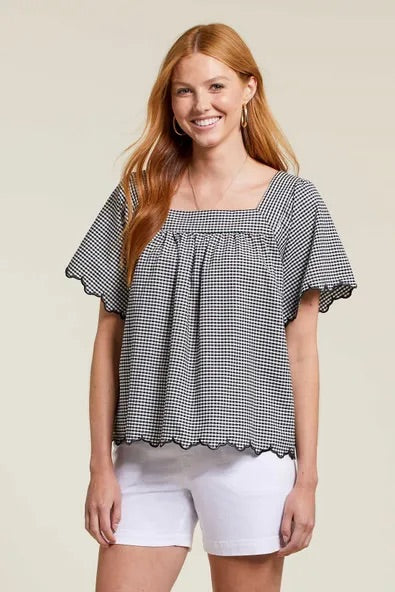 Spice up your top drawer with a little country-chic flair courtesy of this woven gingham top.